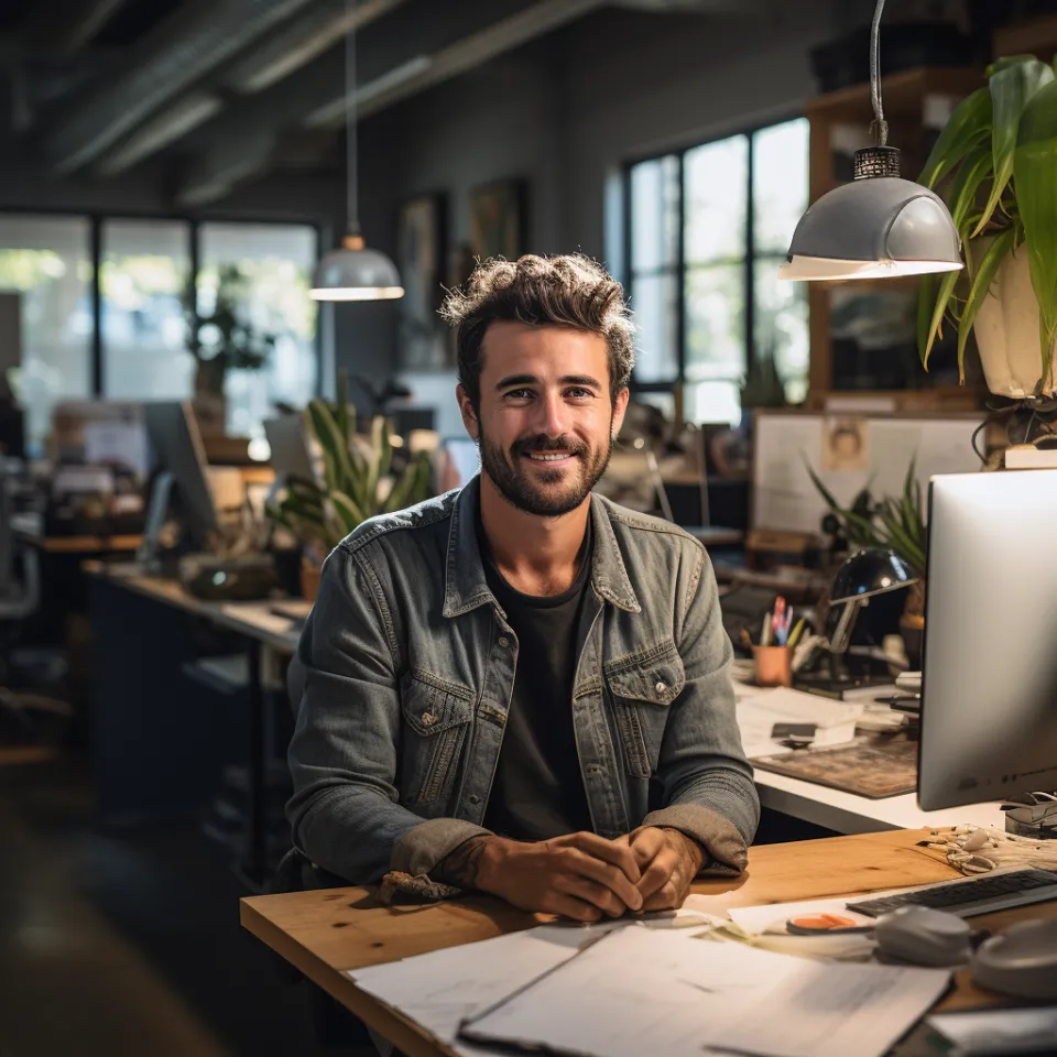 Luís Albuquerque pensativo no trabalho